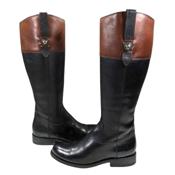 Frye Jayden Button Tall Riding Boots GUC $398 Size 7B   S3080 - Picture 5 of 11